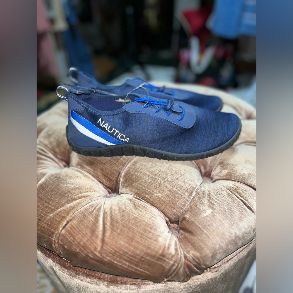 Blue swim shoes